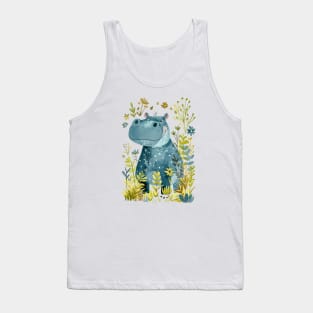 Hippo in the jungle Tank Top